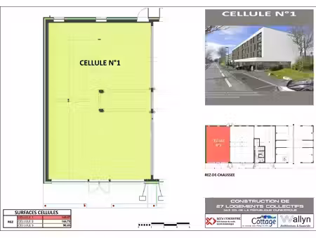 achat local commercial 145m² dunkerque 59240
