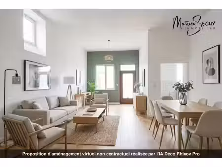 grezieu la varenne plateau appartement t3 de 63 59 m² avec jardin de 86.41 m² avec 2 stati