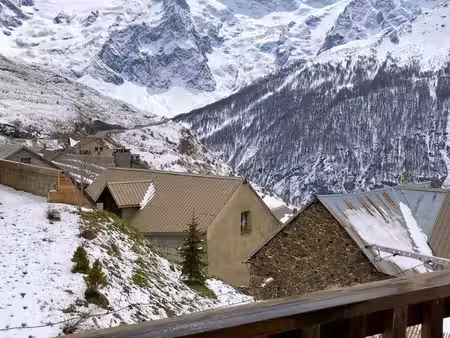studio avec vue exceptionnelle sur la meije – la grave