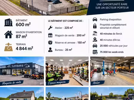 vente boutique/local commercial 600 m²