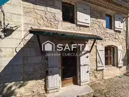pompignac centre  maison en pierre 95 m²