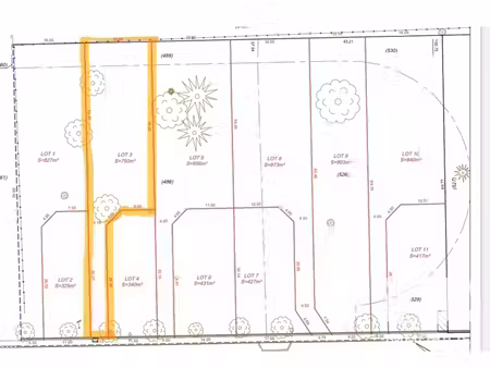 vente terrain à bâtir 750 m²
