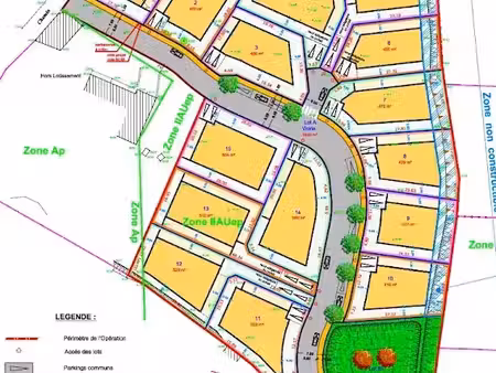 vente terrain 500 m² à blauzac (30700)  114 000 €