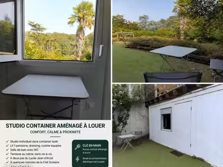 studio meublé et fonctionnel au calme