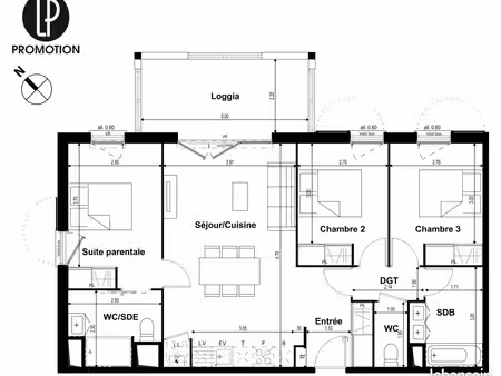 superbe t4 neuf 80 m² avec balcon et parkings - résidence neuve mouguerre