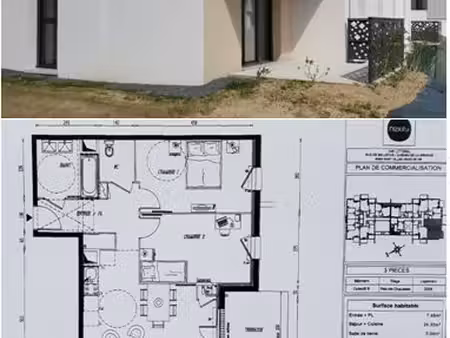 appartement 3 pièces 64 m2 (st gilles croix de vie / programme neuf cap littoral)