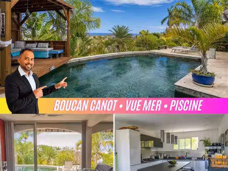 vue mer & studio loué — maison plain-pied 130 m² avec piscin