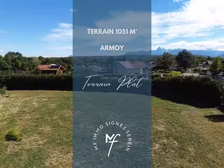 terrain à bâtir 1 051 m² vue dégagée - armoy