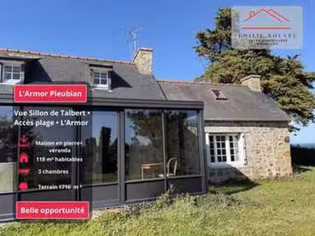 vente maison bord de mer à pleubian (22610) : à vendre bord de mer / 118m² pleubian