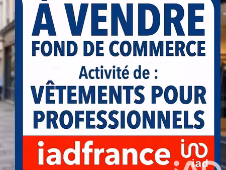 vente habillement  textile 60 m²