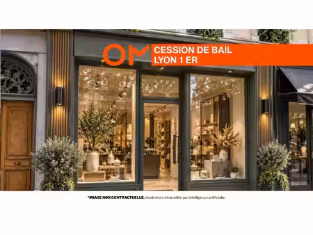 location local commercial 40m² lyon 1er