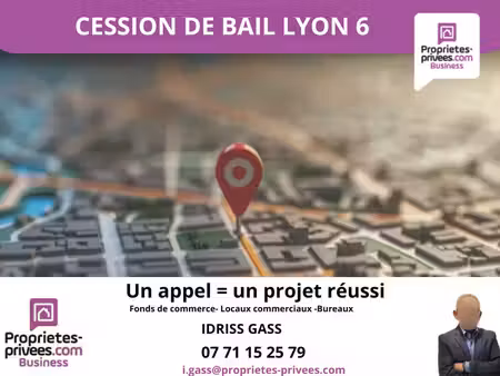 location commerce lyon 69006 90m²