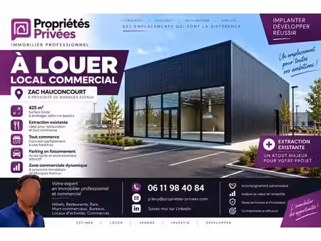 location commerce hauconcourt 57280 425m²