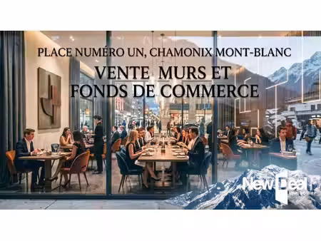 chamonix mont-blanc - fort potentiel murs et fdc tous commerces batiment 3 niveaux + chale