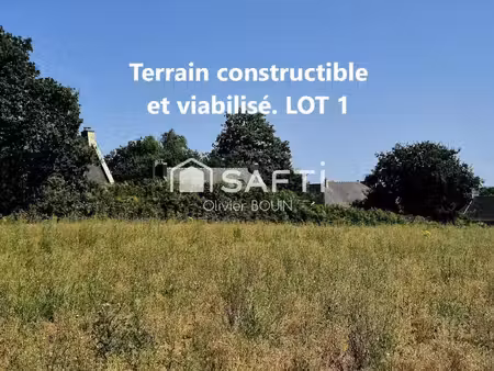 terrain constructible viabilisé