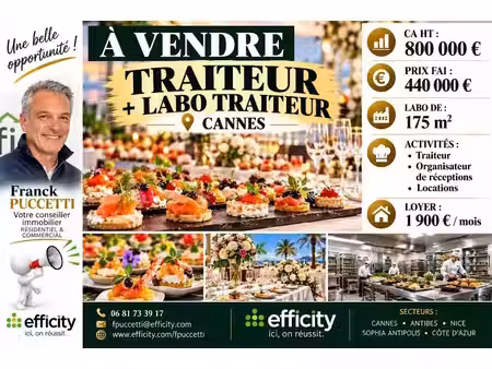 vente locaux professionnels 180 m² à cannes la bocca (06150)  440 000 €
