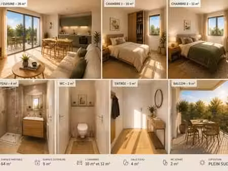 vente appartement 3 pièces à carquefou (44470) : à vendre 3 pièces / 64m² carquefou