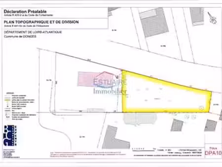 vente terrain à donges (44480) : à vendre / 593m² donges