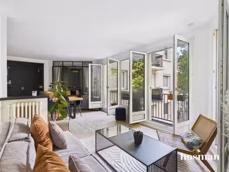 coup de coeur - 3/4 pièces de 63m² - entièrement rénové +balcon - rue belgrand  20ème arro