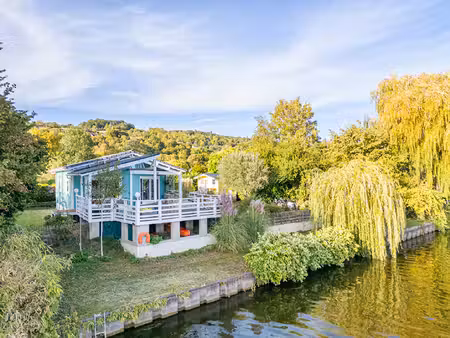 chalet au bord de l'eau  domaine de l'ile verte  juziers