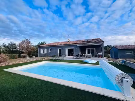 maison plain pied avec piscine - double garage