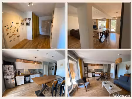 t3 lumineux 70 m² (dpe c) + terrasse 25 m² - clim - box  cave & parking