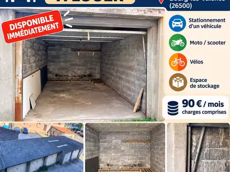 ◊ garage / box fermé à louer – bourg-lès-valence (26500)