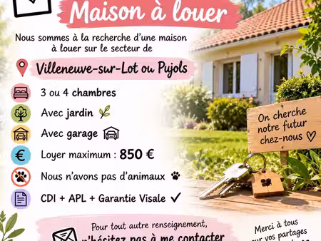 recherche maison a louer