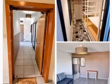 bron mairie particulier loue t2 meublé dernier étage traversant e/o balcon clim garage