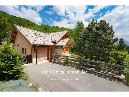 référence : 7314-mbe - chalet lombard type 5 avec sauna/jacuzzi + garage