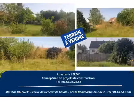 vente terrain 850 m² à compiegne (60200)  280 000 €