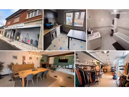 ensemble immobilier maison et commerce