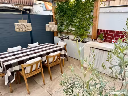 toulouse saint-cyprien : maison de 74 m² avec cour privative au calme