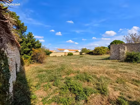 terrain 1 073 m² marsilly centre – permis villa 200 m² + piscine en cours