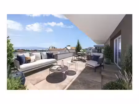 charmant appartement 2 pièces de 45m² en rdc avec terrasse