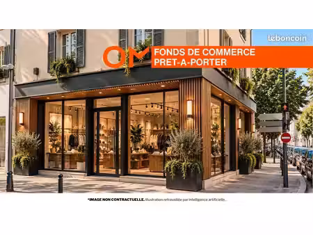 fonds de commerce prêt-à-porter 142 m²