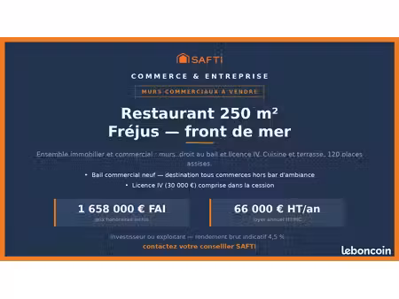 local 250 m² frejus