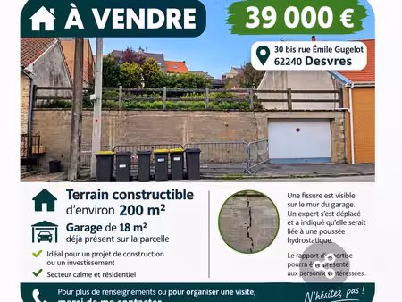 terrain 200metre carré