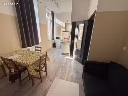 t2 meublé rénové et lumineux - 32m2 - st amand les eaux