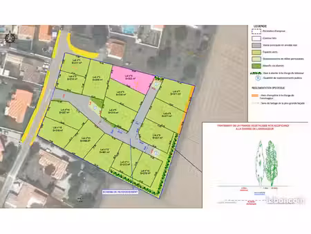 terrain viabilisé 322 m² – bourgneuf (17220)