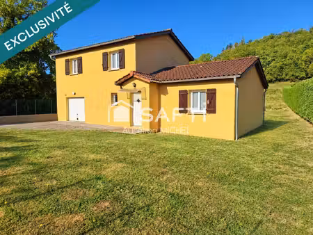 maison 120 m2 avec 5 chambres sur 1000 m2 de terrain plat.