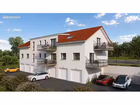 appartement neuf 3 pièces de 42.30 m² (+6.10m2 mansardé) avec terrasse et garage