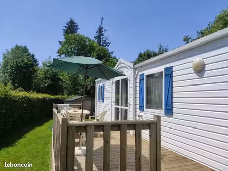 mobil home sur parcelle privative prl avec piscine