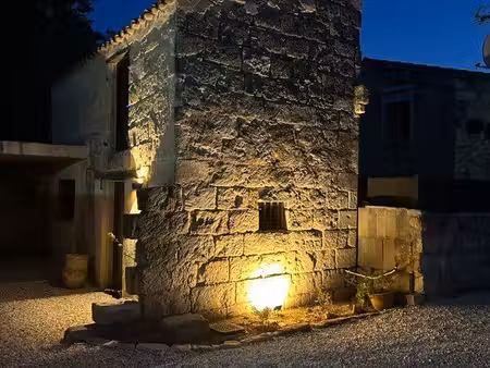 rare et exceptionnel vergeze mazet pierre rénové et climatisé 45m² + terrasse 9m² + jardin