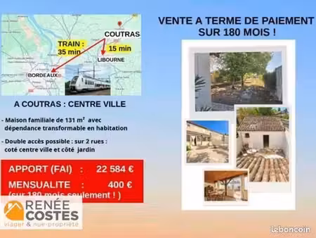 maison en viager 5 pièces 131 m²