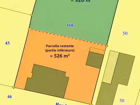 projet de terrain à bâtir d’environ 920 m² – port-sainte-foy-et-ponchapt