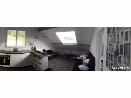 t2 mansardé 46m2 au sol/29m2 hab  rénové  très lumineux- gières