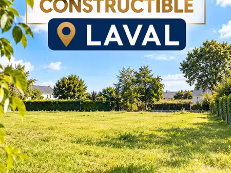 terrain à vendre laval 300m2 66 000€