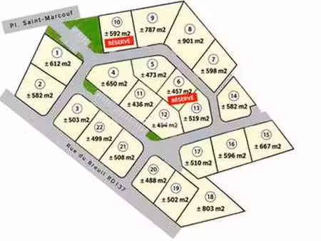 vente terrain à portbail (50580) : à vendre / 612m² portbail