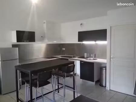 magnifique grand t2 meublé et climatisé refait à neuf - grande terrasse sud